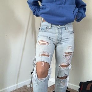 Size 00 American eagle Tom girl jeans